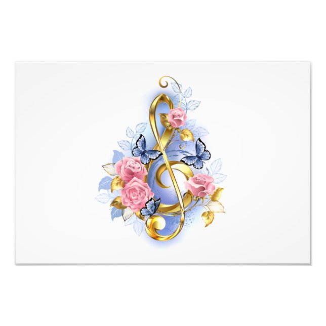 Kleber mit rosa Rosen Fotodruck (Vorne)