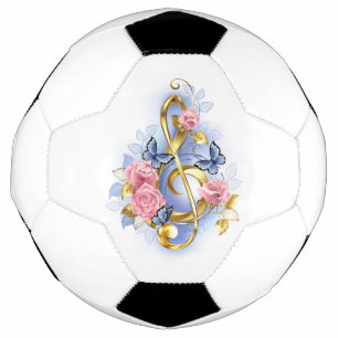 Kleber mit rosa Rosen Fußball