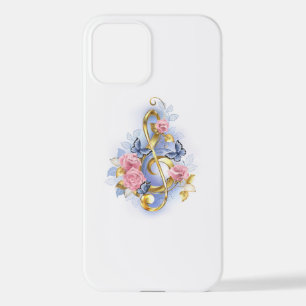 Kleber mit rosa Rosen iPhone 12 Hülle