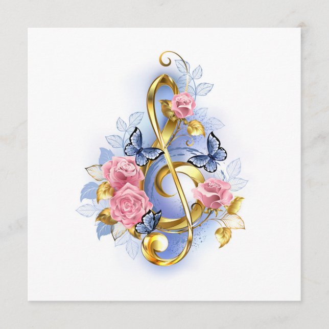 Kleber mit rosa Rosen Programm (Vorderseite)