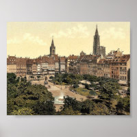 Kleber Place, Strassburg, Elsass Lothringen, Deuts