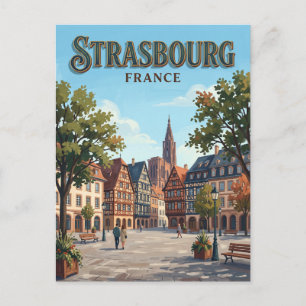 Kléber-Platz Straßburg Frankreich Postkarte