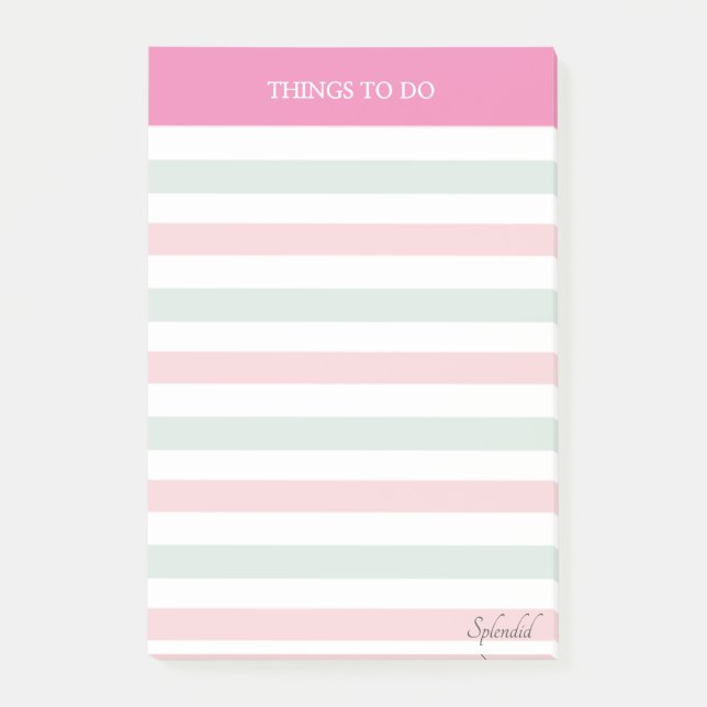 Kleber und Pastellstreifen zum Nachbearbeiten Post-it Klebezettel (Vorderseite)