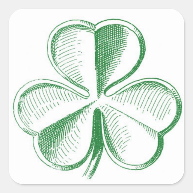 Kleberkleber Quadratischer Aufkleber (Vorderseite)