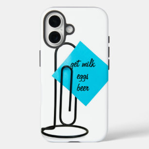 Klebezettel iPhone 16 Hülle