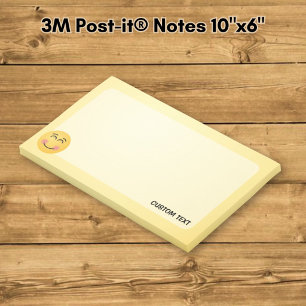 Klebezettel mit lächelndem Gesicht und lächelnden  Post-it Klebezettel