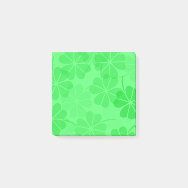 Klebezettel mit Shamrock-Motiv Post-it Klebezettel (Vorderseite)