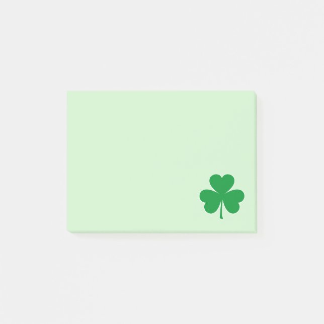 Klebezettel Shamrock Post-it Klebezettel (Vorderseite)
