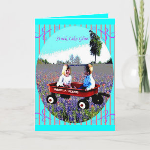 klebrig feiertagskarte