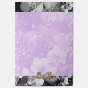 Klebrige Anmerkungs-lila multi Orchidee Post-it Klebezettel