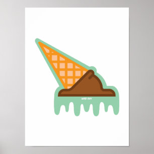 Klebrige Situation Poster