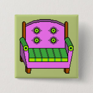 Klebriger Lehnsessel Button