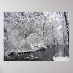 Klebriger Schnee 27 ~ Druck Poster