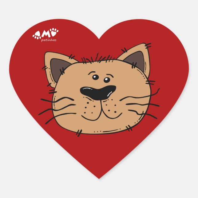 Klebstoff Herz-Aufkleber (Vorderseite)