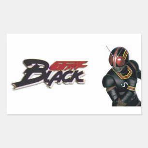 Klebstoff Kamen Rider BLACK Rechteckiger Aufkleber