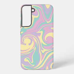 Klecker - Pastellrosa, Gelb, Lila und Grün Samsung Galaxy Hülle
