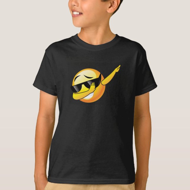 Klecks Emoji scherzt T-Shirt (Vorderseite)