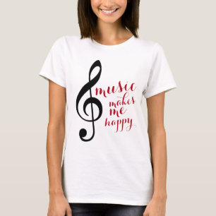 Klecks, Musik macht mich glücklich T-Shirt