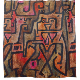 Klee Abstrakt Forest Expressionist Modern Art Duschvorhang