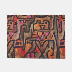 Klee Abstrakt Forest Expressionist Modern Art Fußmatte