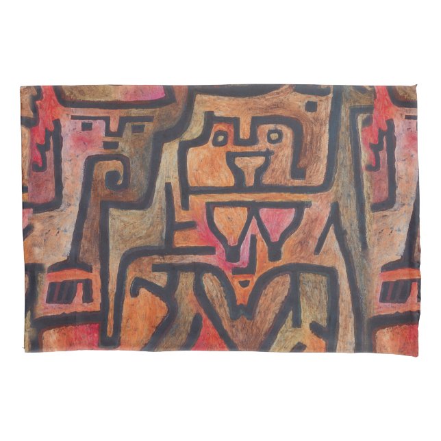 Klee Abstrakt Forest Expressionist Modern Art Kissenbezug (Vorderseite)