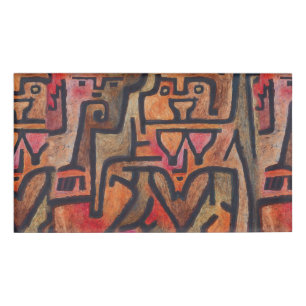 Klee Abstrakt Forest Expressionist Modern Art Namenschild