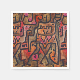 Klee Abstrakt Forest Expressionist Modern Art Serviette