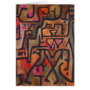 Klee Abstrakt Red Abstrakt Expressionist Nature