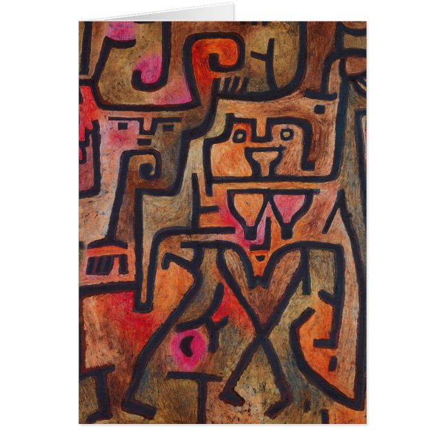 Klee Abstrakt Red Abstrakt Expressionist Nature (Vorne)