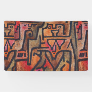 Klee Abstrakt Red Abstrakt Expressionist Nature Banner