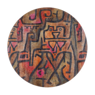 Klee Abstrakt Red Abstrakt Expressionist Nature Schneidebrett