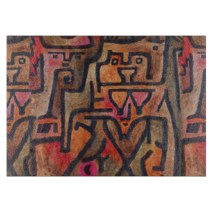 Klee Abstrakt Red Abstrakt Expressionist Nature Schneidebrett