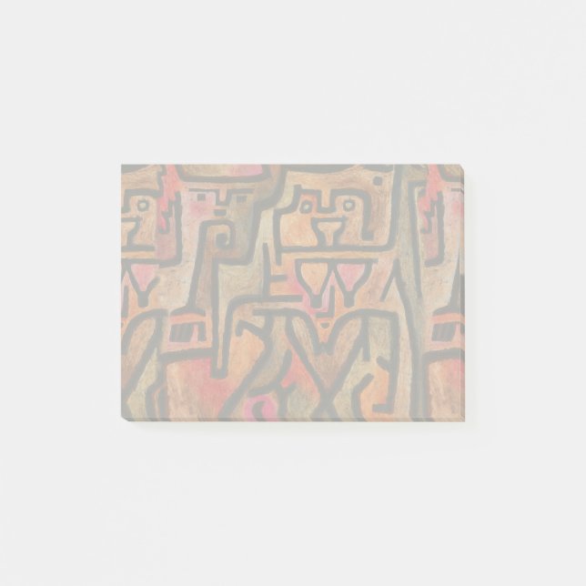 Klee Abstrakter Wald Expressionist Moderne Kunst Post-it Klebezettel (Vorderseite)