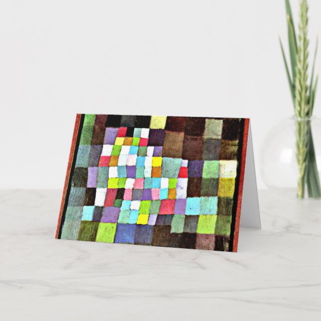 Klee - Abstraktion mit Bezug auf Blütenbaum Karte (Vorderseite)