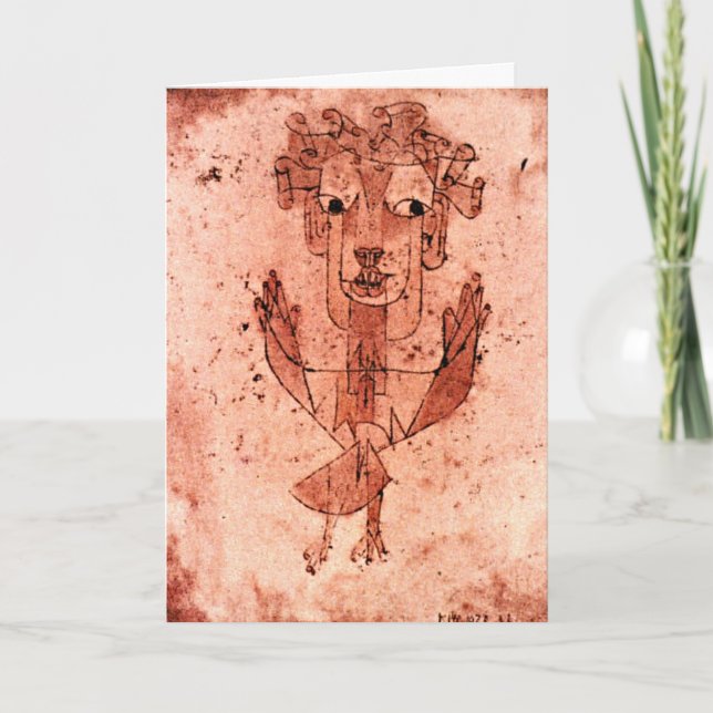 Klee - Angelus Novus (Neuer Engel) Karte (Vorderseite)