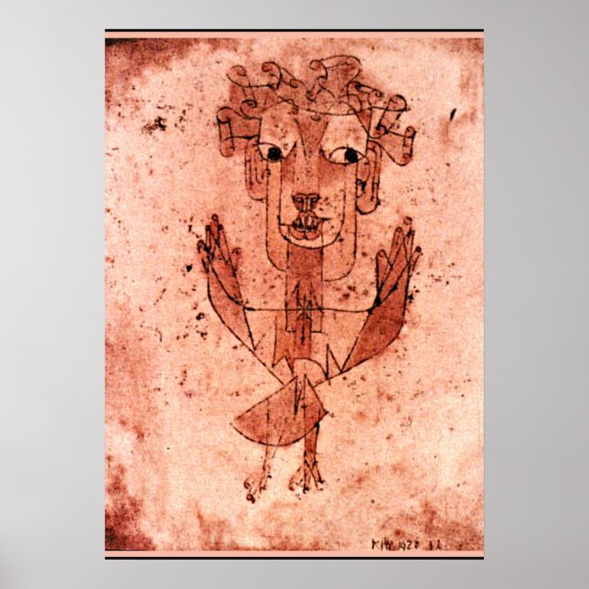 Klee - Angelus Novus (Neuer Engel) Poster (Vorne)