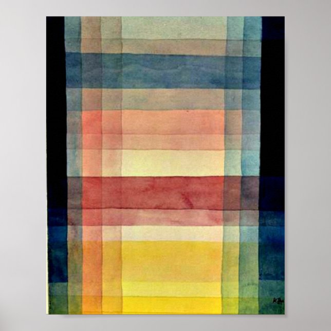Klee - Architektur der Ebene Poster (Vorne)