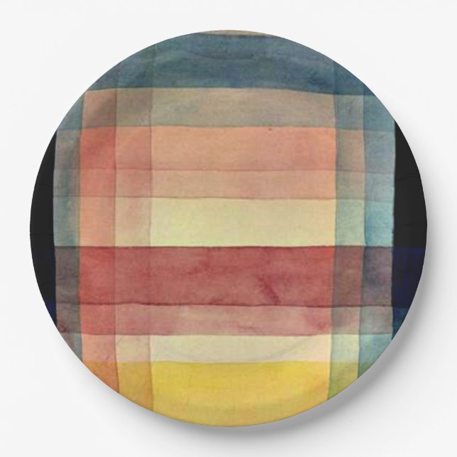 Klee - Architektur des Schlichten Pappteller (Vorderseite)