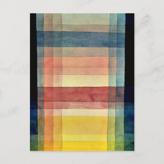 Klee - Architektur des Schlichten Postkarte (Vorderseite)