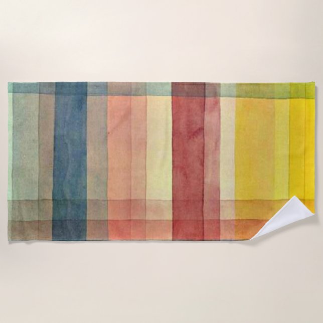 Klee - Architektur des Schlichten Strandtuch (Vorderseite)