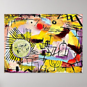 Klee - aufstrebende Sonne Poster