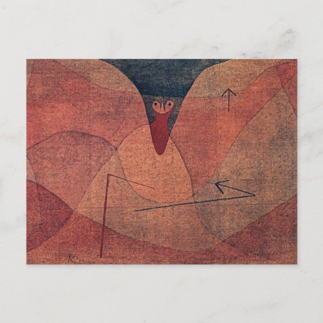 Klee - Aviäre Evolution, abstrakte Kunst, Postkarte (Vorderseite)