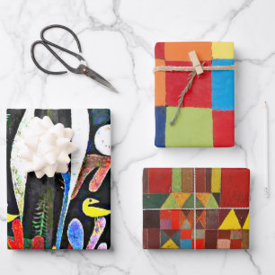 Klee - Berühmte Gemälde Geschenkpapier Set