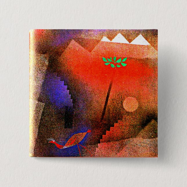 Klee - Bird Wandering Off Button (Vorderseite)