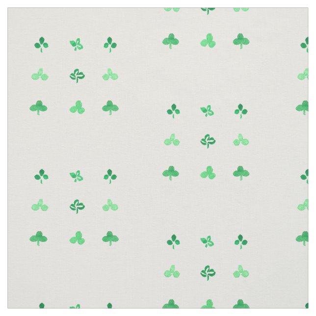 Klee-Blätter kämmte Baumwollgewebe Stoff (Muster)