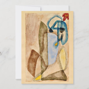 Klee - Blume im März, abstrakte Kunst Karte