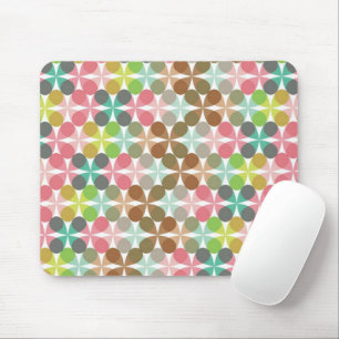 Klee Chic Retro Mod Pastell Muster Vektor Kunst Mousepad