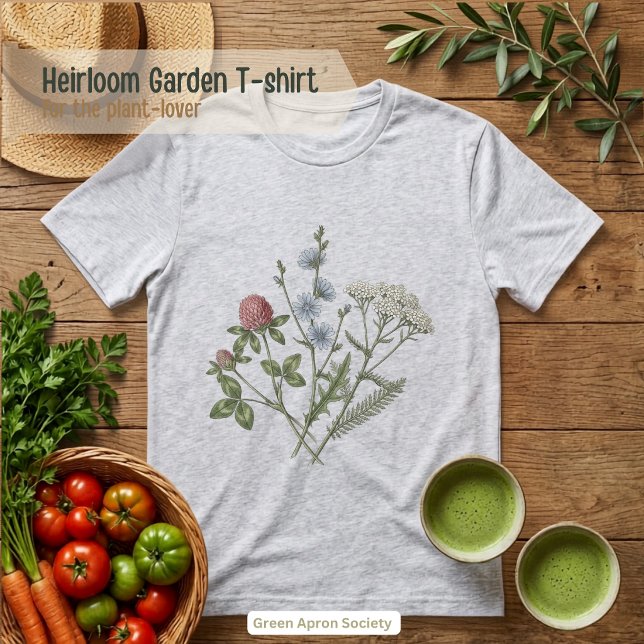 Klee Chicorée Wildblume Botanisch  Tri-Blend Shirt (Von Creator hochgeladen)