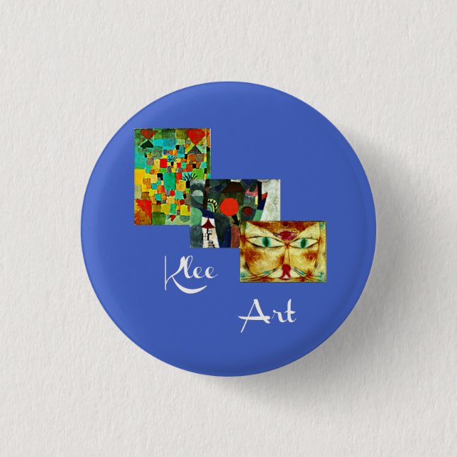 Klee Collage Art Button (Vorderseite)