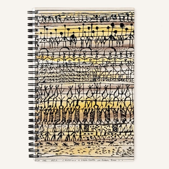Klee Cooling Garden Abstract Notizbuch (Vorderseite)